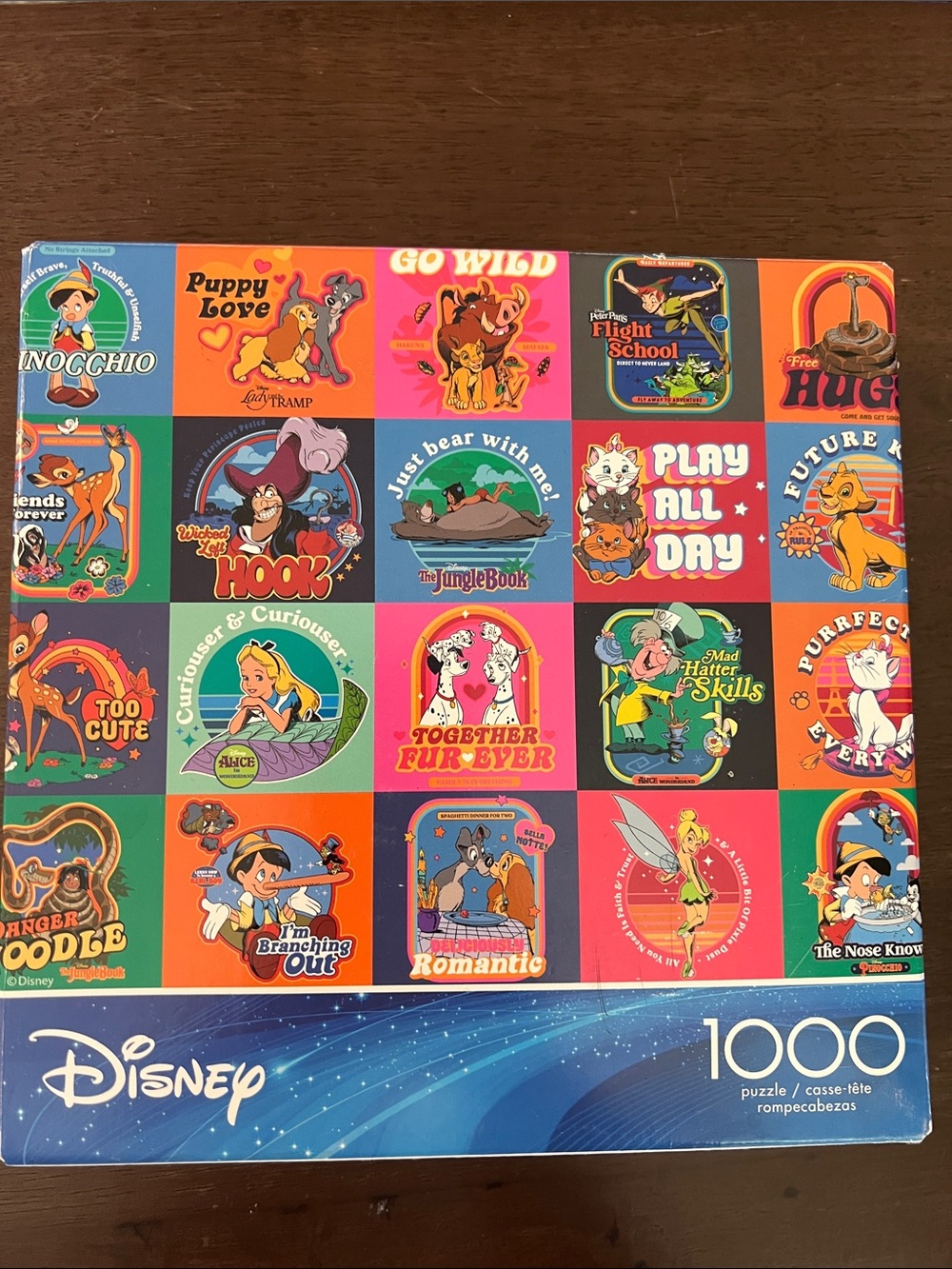 Disney Multi-Color Classic Characters 1000-Piece Puzzle